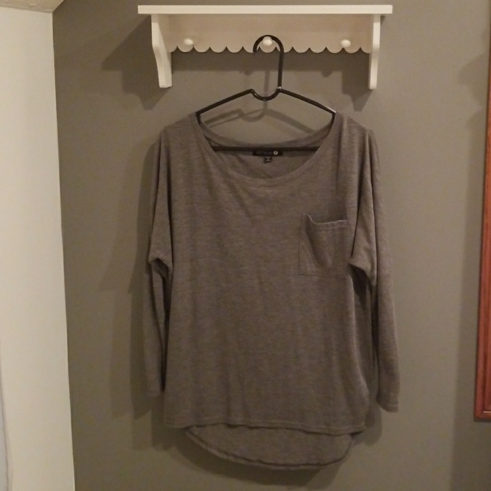 Wide Neck Long Sleeve